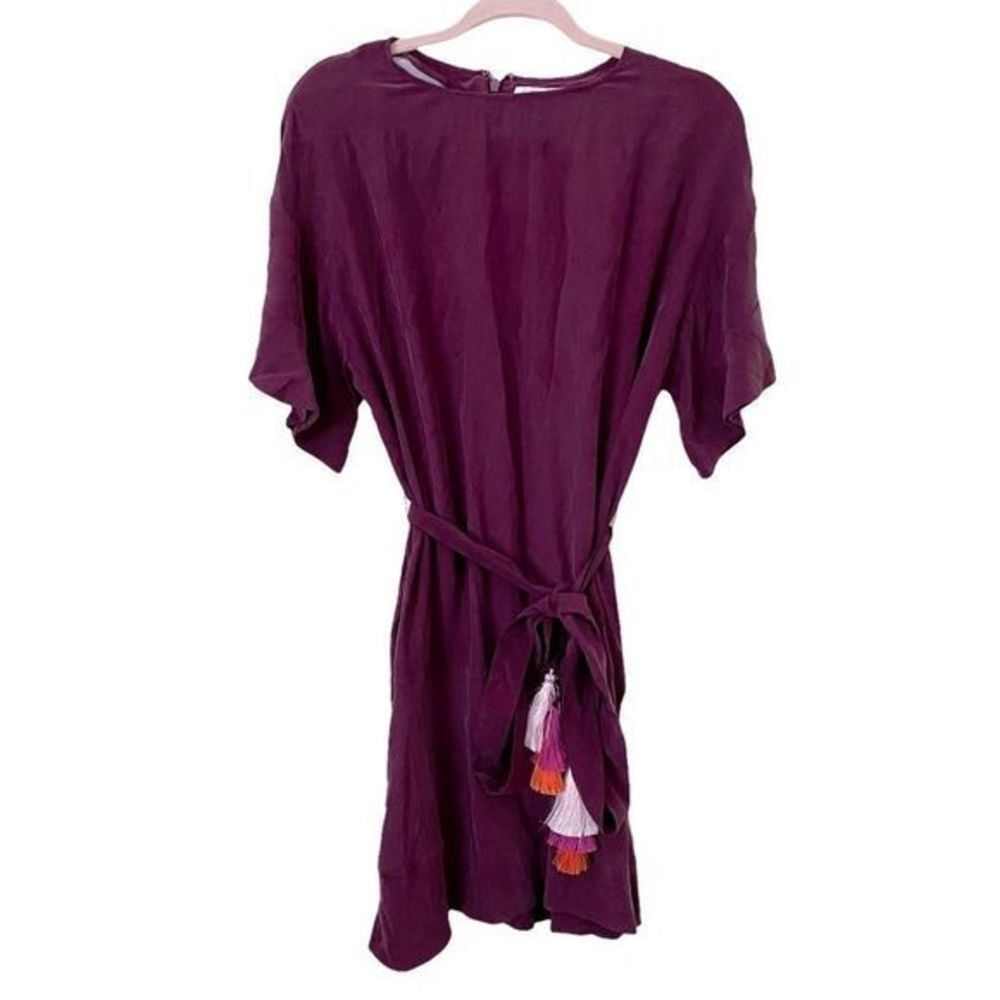 MARIE OLIVER Silk Tassel Mini Dress‎